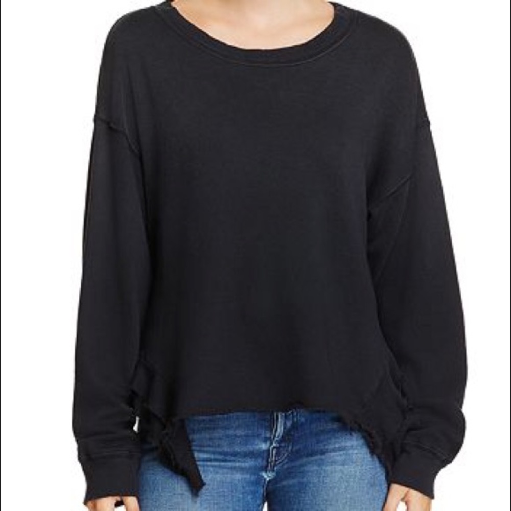 NWT Current Elliott Slouchy Ruffle Sweater